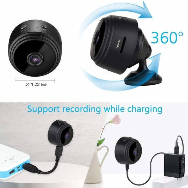 AgueMart Mini Hidden WiFi Camera 1080P with Night Vision & Easy Installation for Home Security & Nanny Cam - Image 3