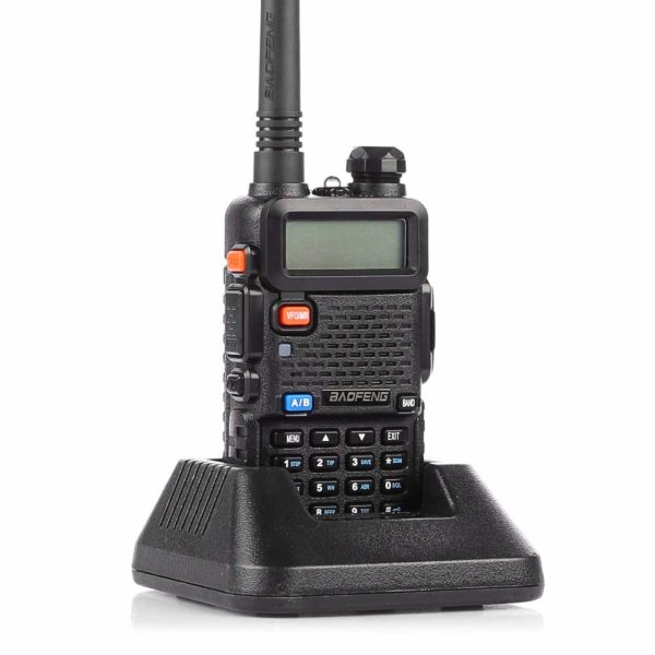 Baofeng 2-Wey BaoFeng UV-5R Dual Band Two Way Radio (Pack of 2-Pcs) UHF/VHF 136-174/400-520 MHz FM Transceiver Ham Amateur Radio Walkie Talkies with Earphone Black - Image 4