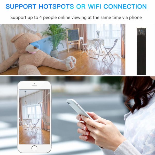 AgueMart Hidden Spy Camera Mini Camera HD 1080P Wireless Nanny Cam Home Security Surveillance Camera Indoor/Outdoor Camcorder with Motion Detection - Image 2