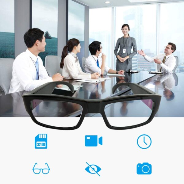 [Upgraded Version] FHD Hidden Camera Eyeglasses - Super Small Surveillance Spy Camera - Video Loop Recording - Snapshot - Mini Digital Camera-USB Charger+8G Memory Card - Image 6