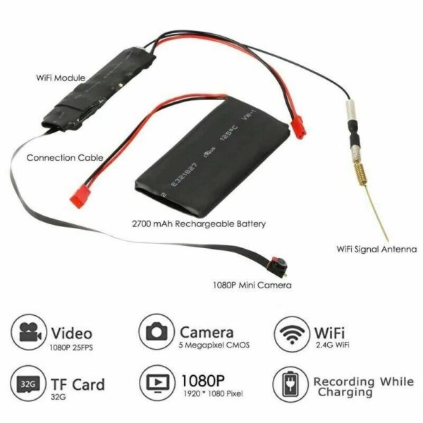 AgueMart Hidden Spy Camera Mini Camera HD 1080P Wireless Nanny Cam Home Security Surveillance Camera Indoor/Outdoor Camcorder with Motion Detection - Image 12