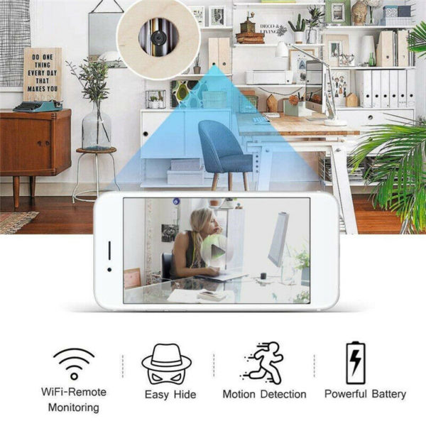 AgueMart Hidden Spy Camera Mini Camera HD 1080P Wireless Nanny Cam Home Security Surveillance Camera Indoor/Outdoor Camcorder with Motion Detection - Image 7