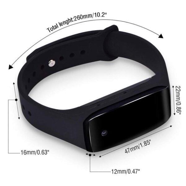 AgueMart Wrist Watch Spy Camera in Wristband Watch Hidden Camera Lens Operated by Finger Touch Support 128GB Memory Card Motion Detect and Shoot Long Duration Video - Image 3