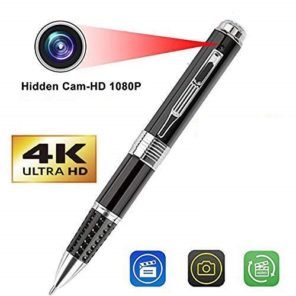AgueMart Spy 4K Pen Camera With 1920px HD Video Audio Recording 12 Mega Pixel Lens Long Time Recording No Light Flashes While Recording