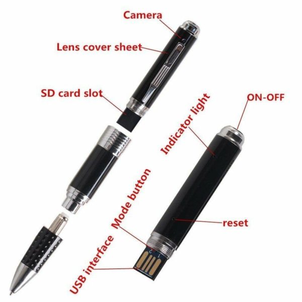 AgueMart Spy 4K Pen Camera With 1920px HD Video Audio Recording 12 Mega Pixel Lens Long Time Recording No Light Flashes While Recording - Image 7
