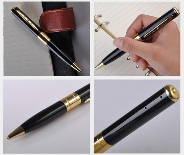 AgueMart Gold & Black Spy Video Camera Pen Spy Product - Image 10