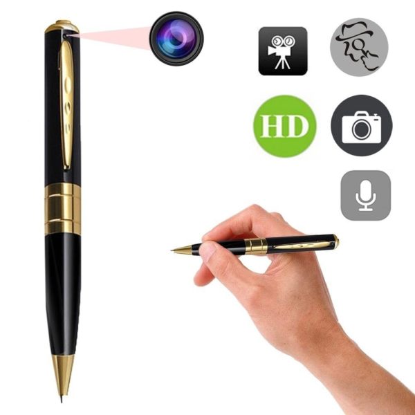 AgueMart Gold & Black Spy Video Camera Pen Spy Product - Image 9