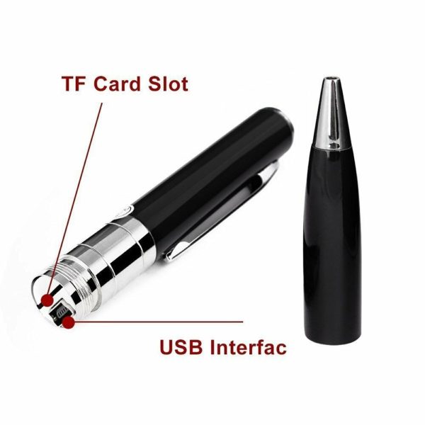 AgueMart Silver & Black Spy Pen Video Camera Upto 32GB Memory Card Supportable - Image 3
