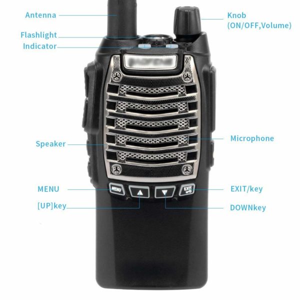 Baofeng UV-8D 2-Way Long Range Walkie Talkie 400-480 MHz CTCSS DCS FM Radio Transceiver with Earpiece-2 Pack - Image 3