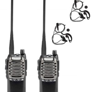 Baofeng UV-8D 2-Way Long Range Walkie Talkie 400-480 MHz CTCSS DCS FM Radio Transceiver with Earpiece-2 Pack