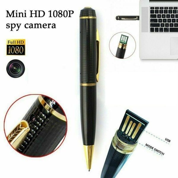 AgueMart Spy 4K Golden Pen Camera With 1920px HD Video Audio Recording 12 Mega Pixel Lens Long Time Recording No Light Flashes While Recording - Image 2