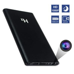 AgueMart Upgrade 1080P 5000mAh Portable Hidden H2 Power Bank Camera Nanny Cam, Perfect Mini Spy Camera for Home Office and Outdoor, No WiFi Function