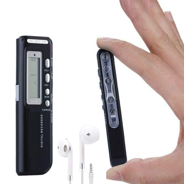 AgueMart Spy Digital Voice Activated Recorder for Lectures/Meetings/Class, 8GB Memory, Store 160 Hours Sound/Audio Recording Dictaphone Device with Playback,MP3 Payer,Display (Pack of 01) - Image 7