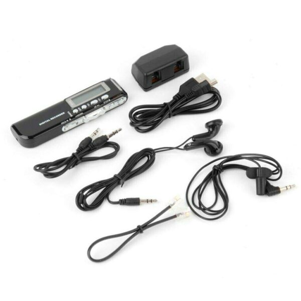 AgueMart Spy Digital Voice Activated Recorder for Lectures/Meetings/Class, 8GB Memory, Store 160 Hours Sound/Audio Recording Dictaphone Device with Playback,MP3 Payer,Display (Pack of 01) - Image 4
