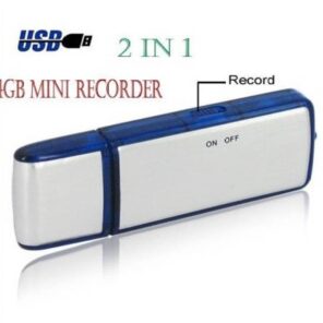AgueMart Spy Hidden Digital Voice Audio Recorder Mic Device | Small Size Mini | | High Definition HD Portable | in Built Microphone Mic | Dictaphone | Without Light | 8GB (Pack of 01)