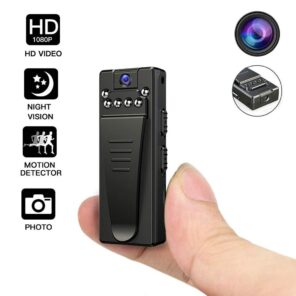 AgueMart® Mini 12MP Camera Full HD Video & Audio Recorder IR Night Vision, Motion Detection, Body Action with Clip, Long Working Safety Wearable Cam Portable for Home / Office / Meeting