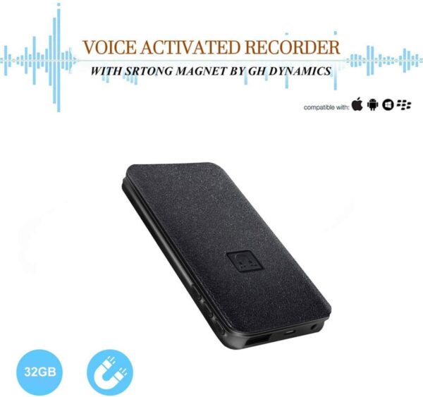 AgueMart® Spy 7 Days Continues Recording Voice Recorder with Single Charge Store 15 Days Data with in 32 GB Memory Card Hidden Audio Recorder with Long Battery Backup Power Bank and Mp3 Player - Image 6