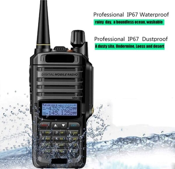 AgueMart 5W UR9R Plus Upgrade Version Two Way Radio VHF UHF Walkie Talkie Waterproof for CB Ham (Pack of 1) - Image 8