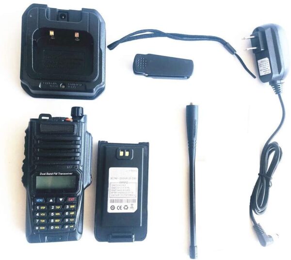 AgueMart 5W UR9R Plus Upgrade Version Two Way Radio VHF UHF Walkie Talkie Waterproof for CB Ham (Pack of 1) - Image 5