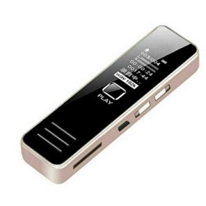 Aguemart Mini Digital LCD Display Voice Recorder Upto 32GB Memory Supportable Professional Audio Recorder MP3 Player TF Card Dictaphone Record Microphone Sound Recording