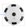 Aguemart Fish Eye Black Circle Wireless 360* Panoramic WiFi IP Audio/Video Camera with Infrared Night Vision, Live View, Two Way Communication, Motion Detection, Remote View On Mobile - Image 3