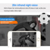 Aguemart Fish Eye Black Circle Wireless 360* Panoramic WiFi IP Audio/Video Camera with Infrared Night Vision, Live View, Two Way Communication, Motion Detection, Remote View On Mobile - Image 7