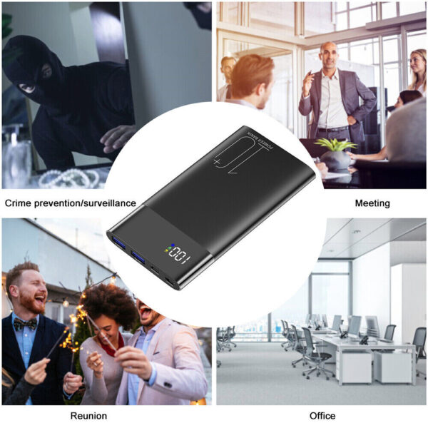 Sekuai New WiFi Security Power Bank Camera 4k 10000mAh | Motion Detection, Night Vision, Live View Real-time Monitoring Video Audio Recording - Image 4