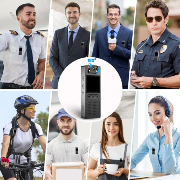 Sekuai Latest Body Mounted Compact Portable WiFi 1080p HD Security DVR Camera with Easy Pocket Clip for Mounting, 1.3" LCD Display, Night Vision, Single Button Easy Operation Outdoor/Indoor - Image 6
