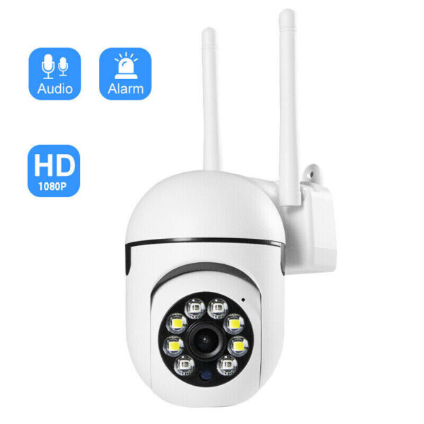Sekuai Mini Wi-Fi PTZ Intelligent Camera I 1080 FHD 2mp Color Nightvision l 360° Rotating Smart Pan Tilt I Home & Office Wireless Indoor-Outdoor Security | V380 Pro App