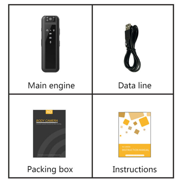Sekuai 1080P Ultra-Clear Body Mini Clip Camera Capture Motion Video Every Detail, Anytime, Anywhere Crystal Clear Video Recording Police Body DVR IR Night Vision Capability - Image 12