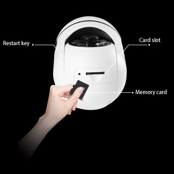 Sekuai Mini Wi-Fi PTZ Intelligent Camera I 1080 FHD 2mp Color Nightvision l 360° Rotating Smart Pan Tilt I Home & Office Wireless Indoor-Outdoor Security | V380 Pro App - Image 4