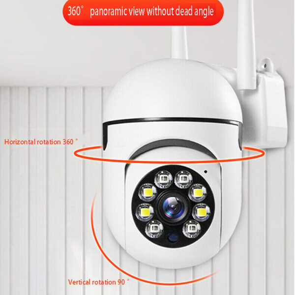 Sekuai Mini Wi-Fi PTZ Intelligent Camera I 1080 FHD 2mp Color Nightvision l 360° Rotating Smart Pan Tilt I Home & Office Wireless Indoor-Outdoor Security | V380 Pro App - Image 6