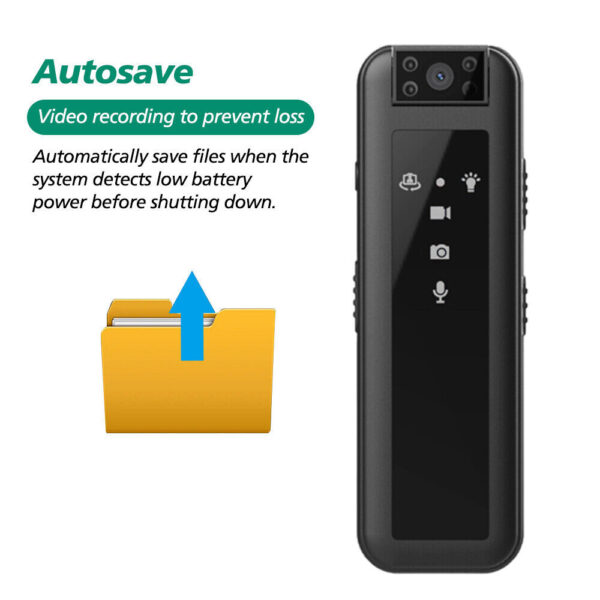 Sekuai 1080P Ultra-Clear Body Mini Clip Camera Capture Motion Video Every Detail, Anytime, Anywhere Crystal Clear Video Recording Police Body DVR IR Night Vision Capability - Image 8