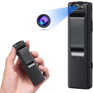 SekyuritiBijon® A3 Mini Body Camera Wireless 1080p Security Wearable HD 1080p Video Audio Recorder Night Lamp Motion Activated Indoor Outdoor Security Portable Camera