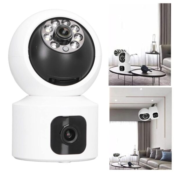 Sekuai Smart 4G Sim Based Dual Lens/Screen (4MP+4MP) Full HD Home Security Smart Camera, Pan & Tilt CCTV Camera, Motion Detection, Auto Tracking, Night Vision, 2 Way Audio, SD Card Upto 128GB - Image 3