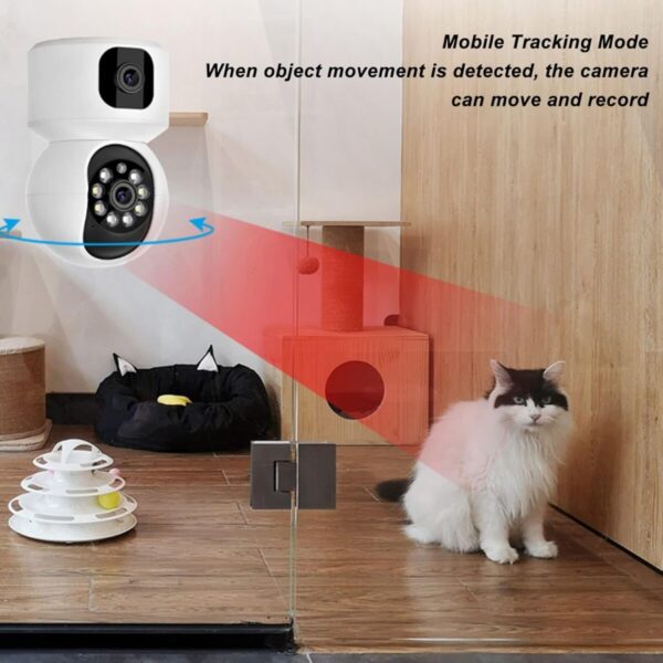 Sekuai Smart 4G Sim Based Dual Lens/Screen (4MP+4MP) Full HD Home Security Smart Camera, Pan & Tilt CCTV Camera, Motion Detection, Auto Tracking, Night Vision, 2 Way Audio, SD Card Upto 128GB - Image 5