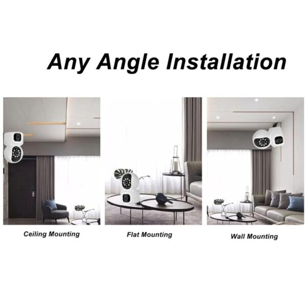 Sekuai Smart 4G Sim Based Dual Lens/Screen (4MP+4MP) Full HD Home Security Smart Camera, Pan & Tilt CCTV Camera, Motion Detection, Auto Tracking, Night Vision, 2 Way Audio, SD Card Upto 128GB - Image 4